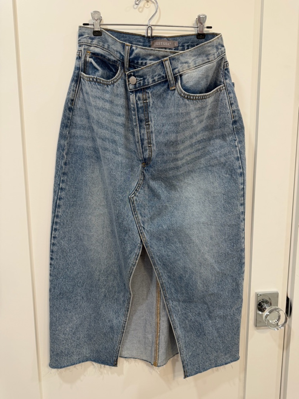 Light Blue Denim Skirt